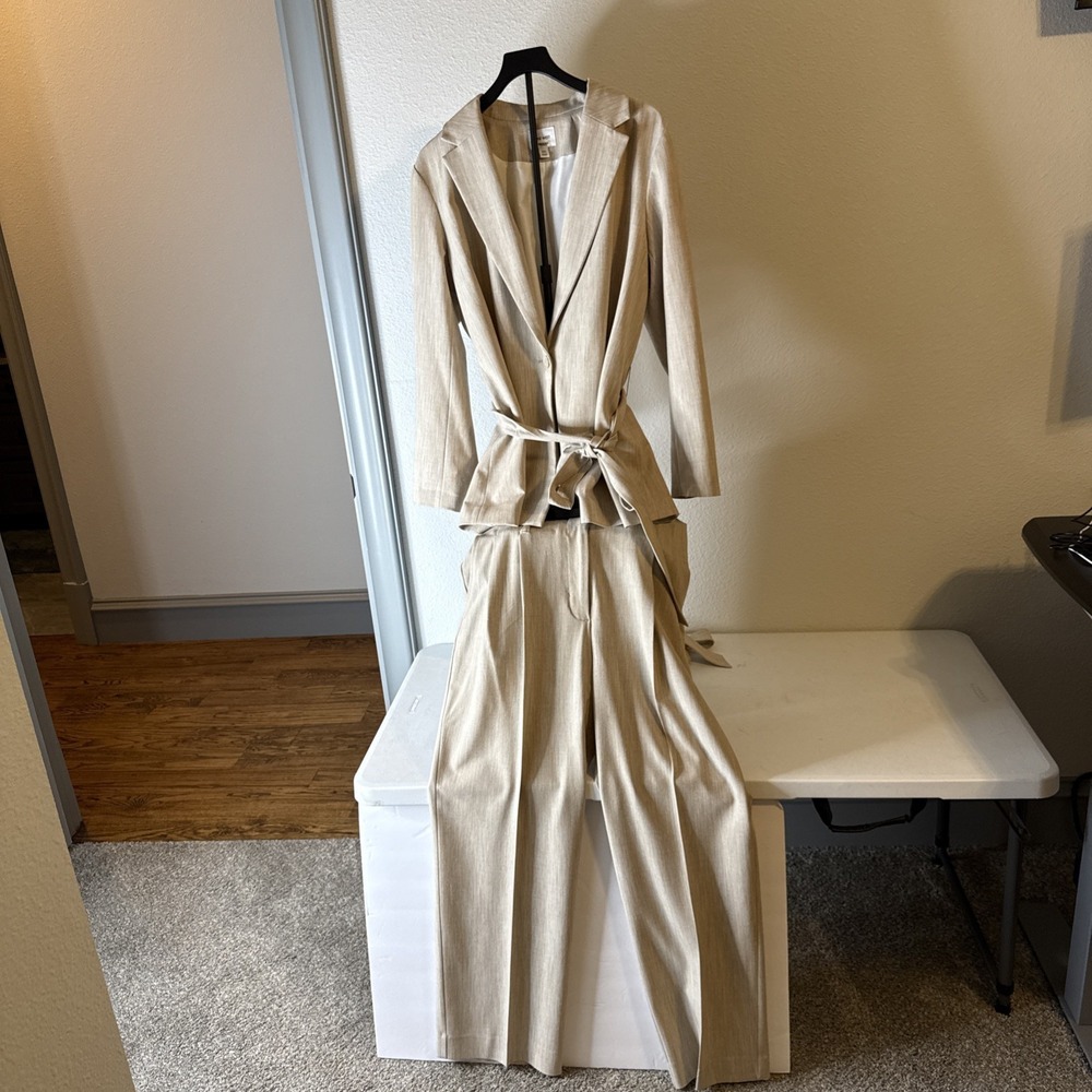 Nine West Women's 2pc Suit Jacket & Pants Fully Lined Pants Sz 16 Jacket Sz XXL